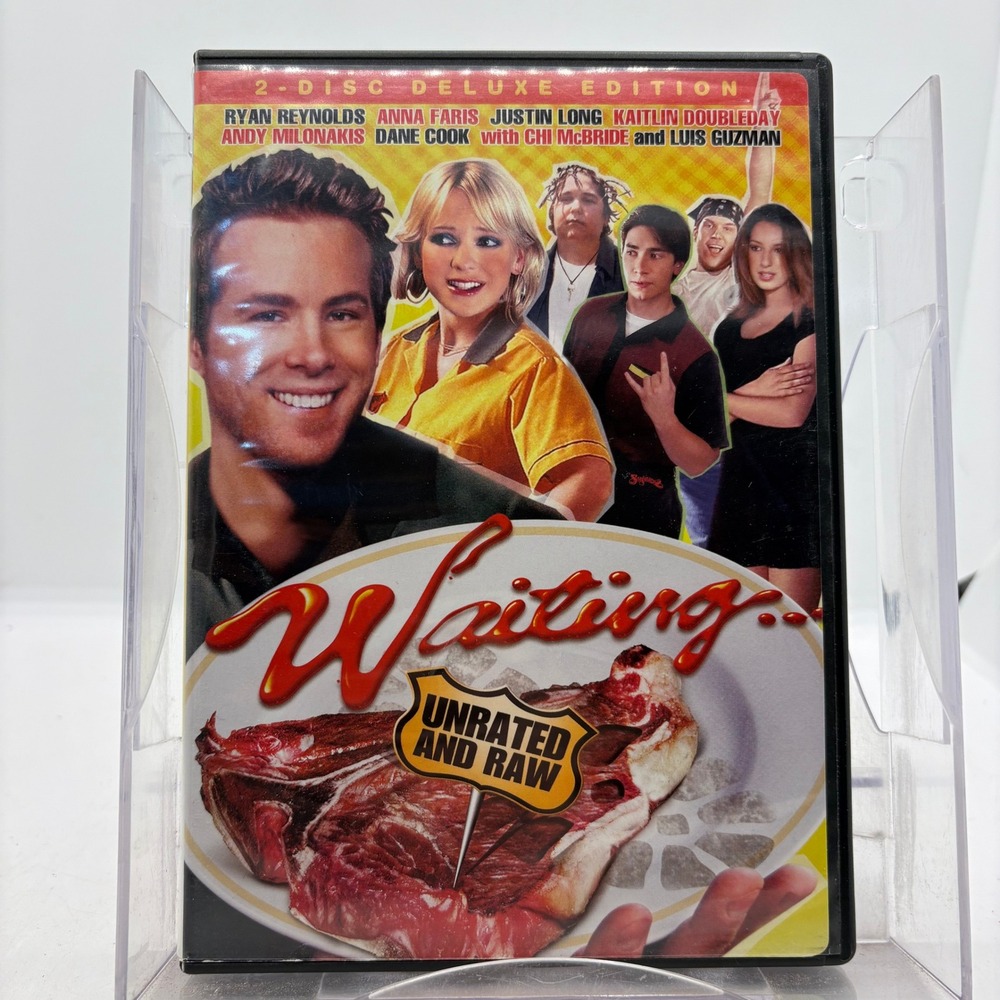 Waiting DVD 2-Disc Deluxe Edition Unrated and Raw Ryan Reynolds Anna Faris 2005